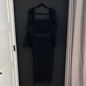Elegant Black Lace Dress
